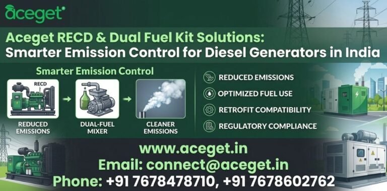 Aceget RECD & Dual Fuel Kit Solutions: Smarter Emission Control for Diesel Generators in India